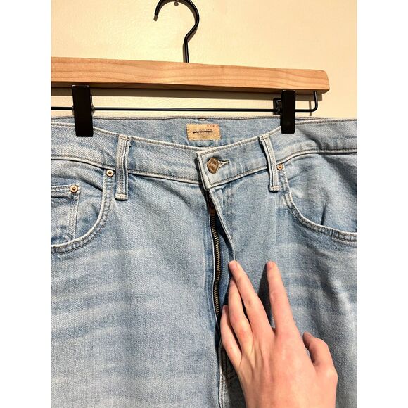 NWT MOTHER The Rambler Zip Flood Jeans in Cherie Cherie Plus Size 34 - Picture 9 of 16